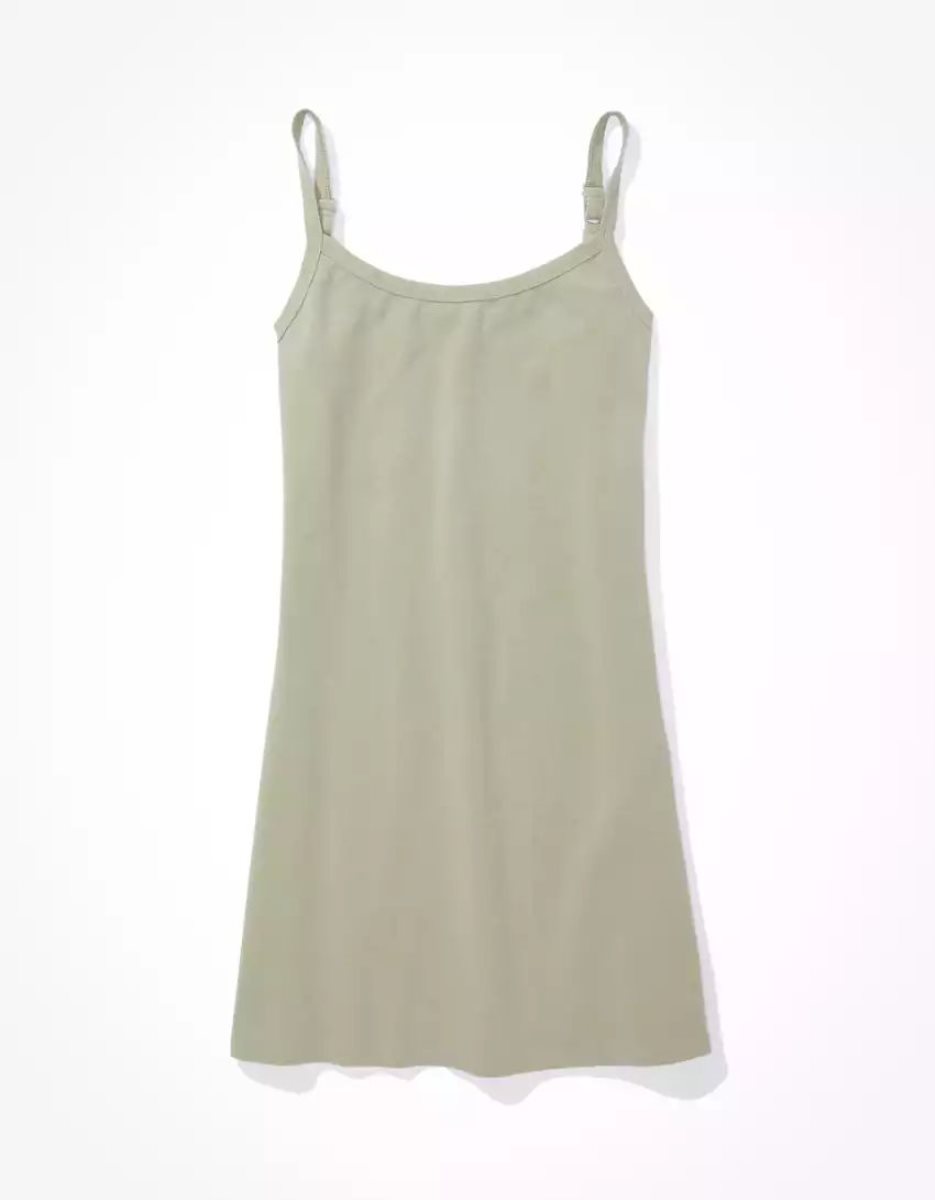 Mini Robe American Eagle AE Knit Cami Vert Olive Femme | XQQ-55177149